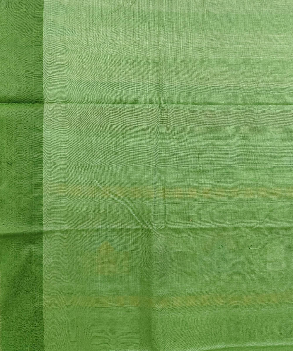 Beige Green Sambalpuri Handwoven Dolabedi Tussar Silk Saree Image 4