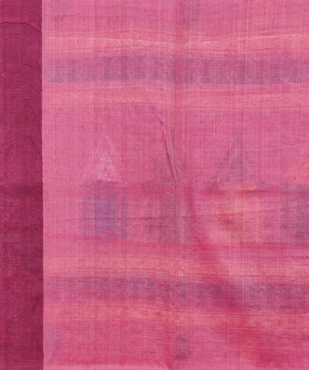 Beige Pink Sambalpuri Handwoven Dolabedi Tussar Silk Saree Image 4