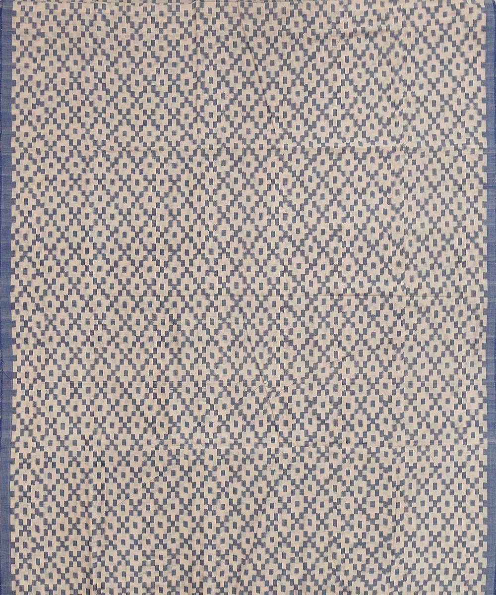 Beige Sambalpuri Handwoven Single Ikat Shirting Materials Image 3