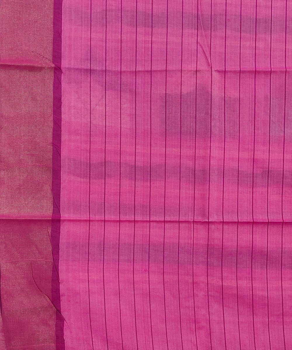 Beige Pink Sambalpuri Handwoven Dolabedi Tussar Silk Saree Image 4