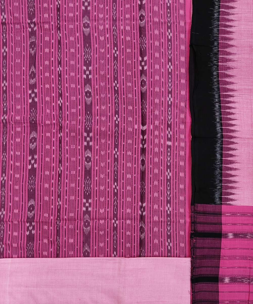 Pink Nuapatna Handwoven Single Ikat Suit Set Image 2