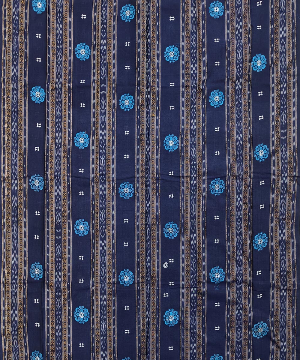 Blue Nuapatna Handwoven Single Ikat Suit Set Image 3