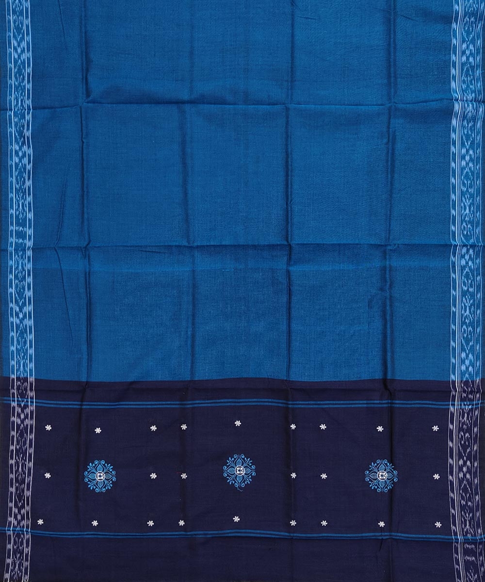 Blue Nuapatna Handwoven Single Ikat Suit Set Image 4