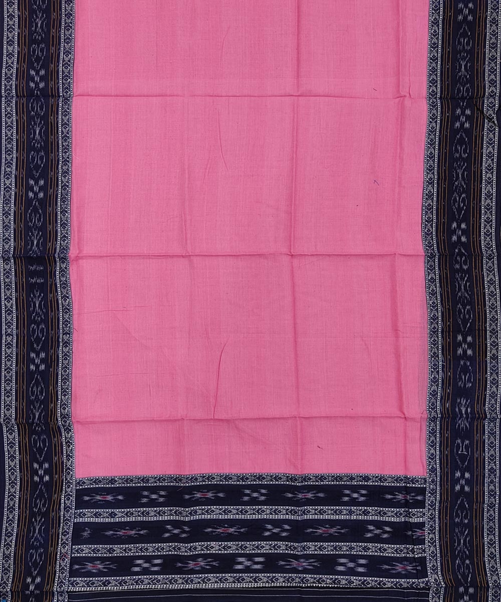 Blue Pink Nuapatna Handwoven Single Ikat Suit Set Image 4