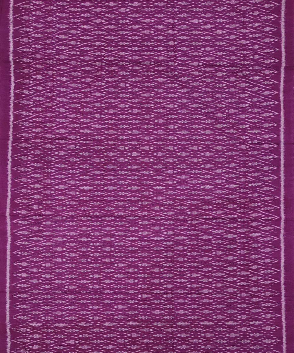 Purple Black Sambalpuri Handwoven Single Ikat Suit Set Image 3