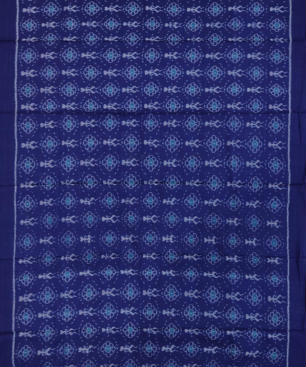 Blue Green Sambalpuri Handwoven Single Ikat Suit Set Image 3