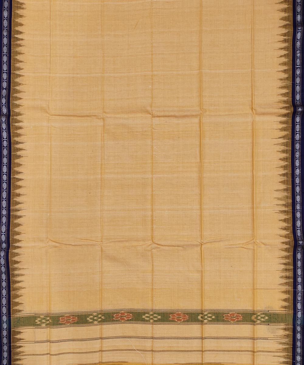 Yellow Sambalpuri Handwoven Cotton Gamuchha Image 3