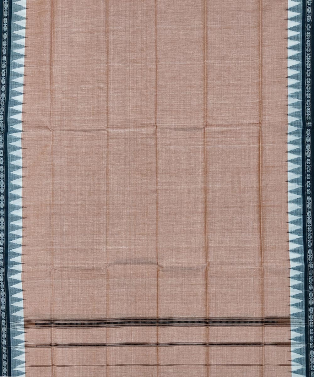 Beige Sambalpuri Handwoven Cotton Gamuchha Image 3