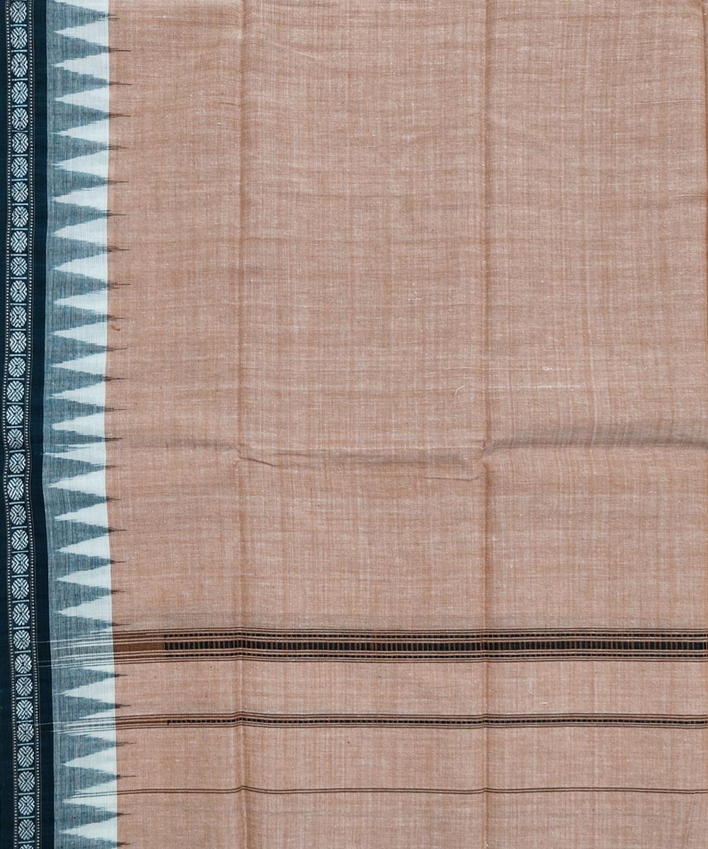 Beige Sambalpuri Handwoven Cotton Gamuchha Image 4