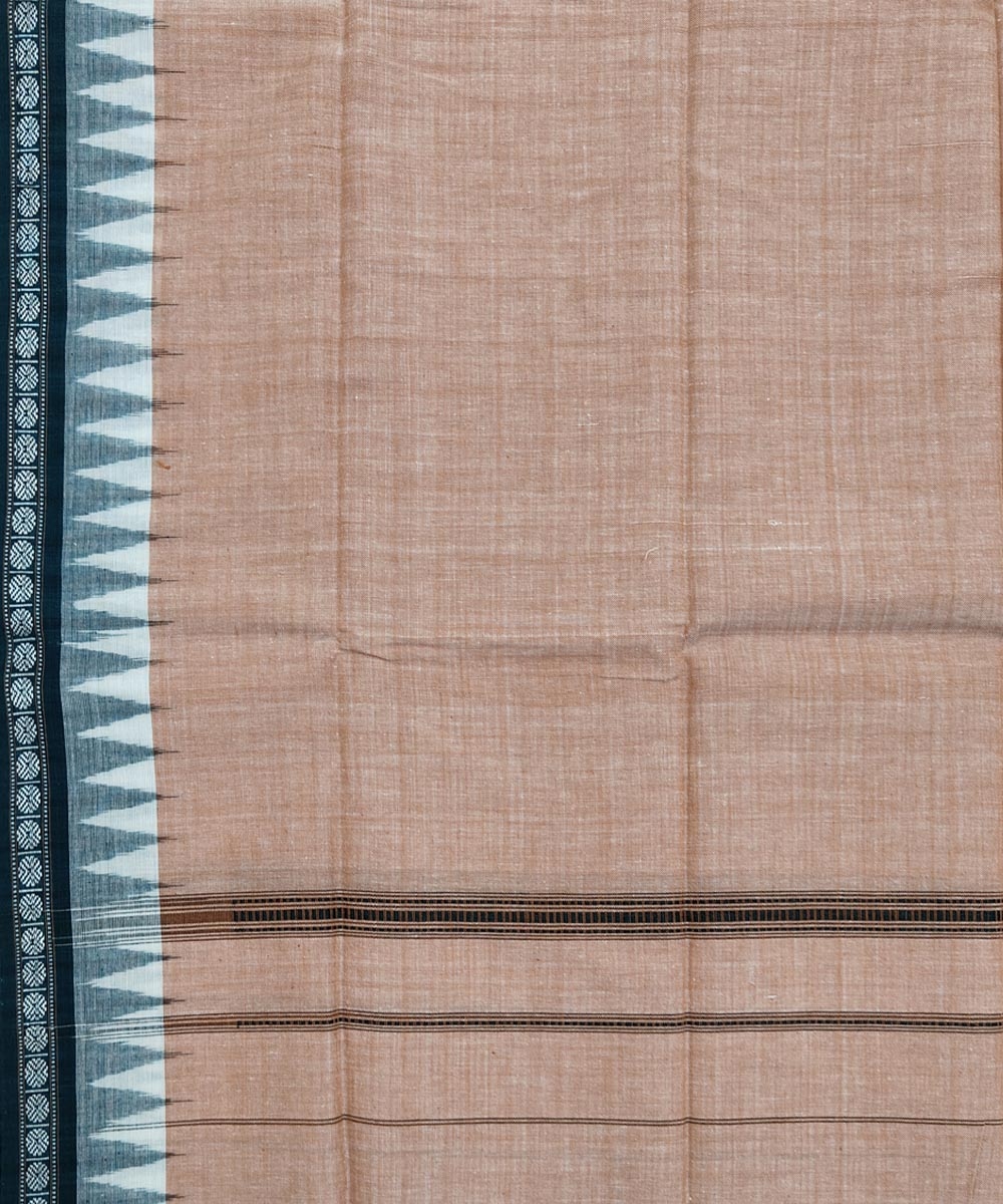 Beige Sambalpuri Handwoven Cotton Gamuchha Image 4