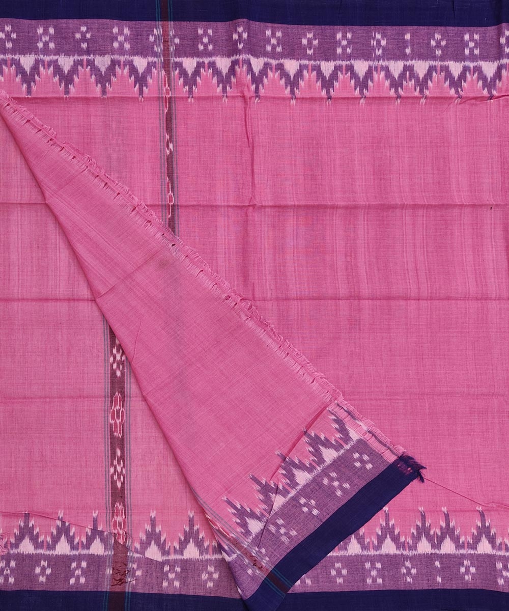 Pink Sambalpuri Handwoven Cotton Gamuchha Image 2