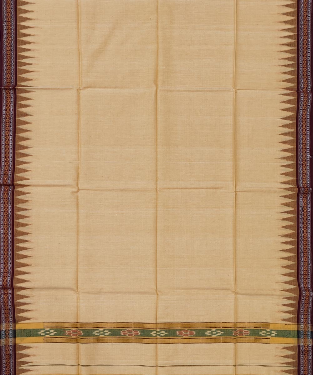 Yellow Sambalpuri Handwoven Cotton Gamuchha Image 3