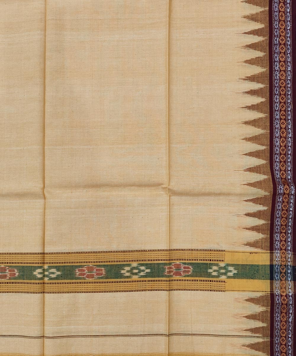 Yellow Sambalpuri Handwoven Cotton Gamuchha Image 4