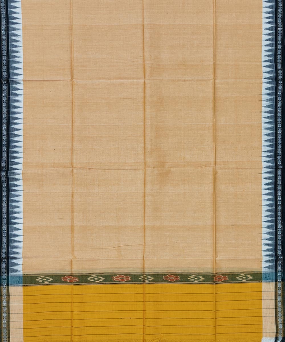 Yellow Sambalpuri Handwoven Cotton Gamuchha Image 3