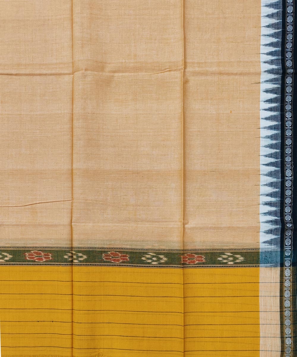 Yellow Sambalpuri Handwoven Cotton Gamuchha Image 4