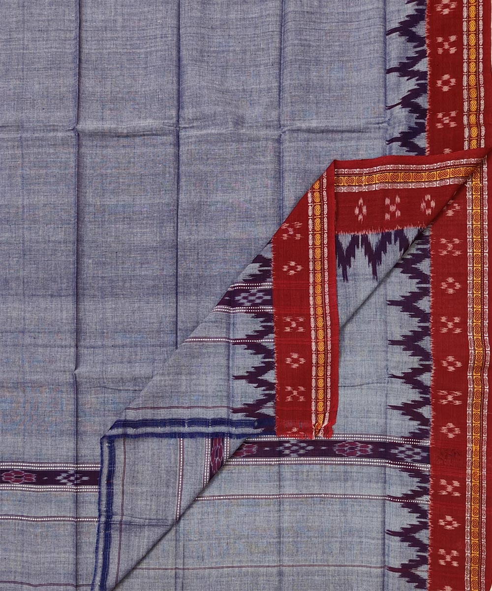 Purple Sambalpuri Handwoven Cotton Gamuchha Image 1