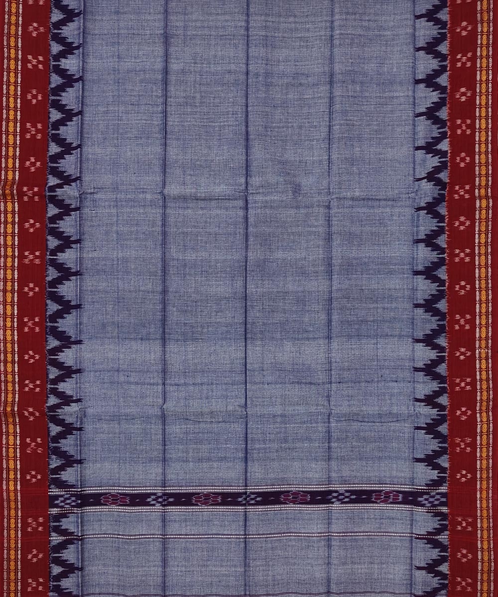 Purple Sambalpuri Handwoven Cotton Gamuchha Image 3