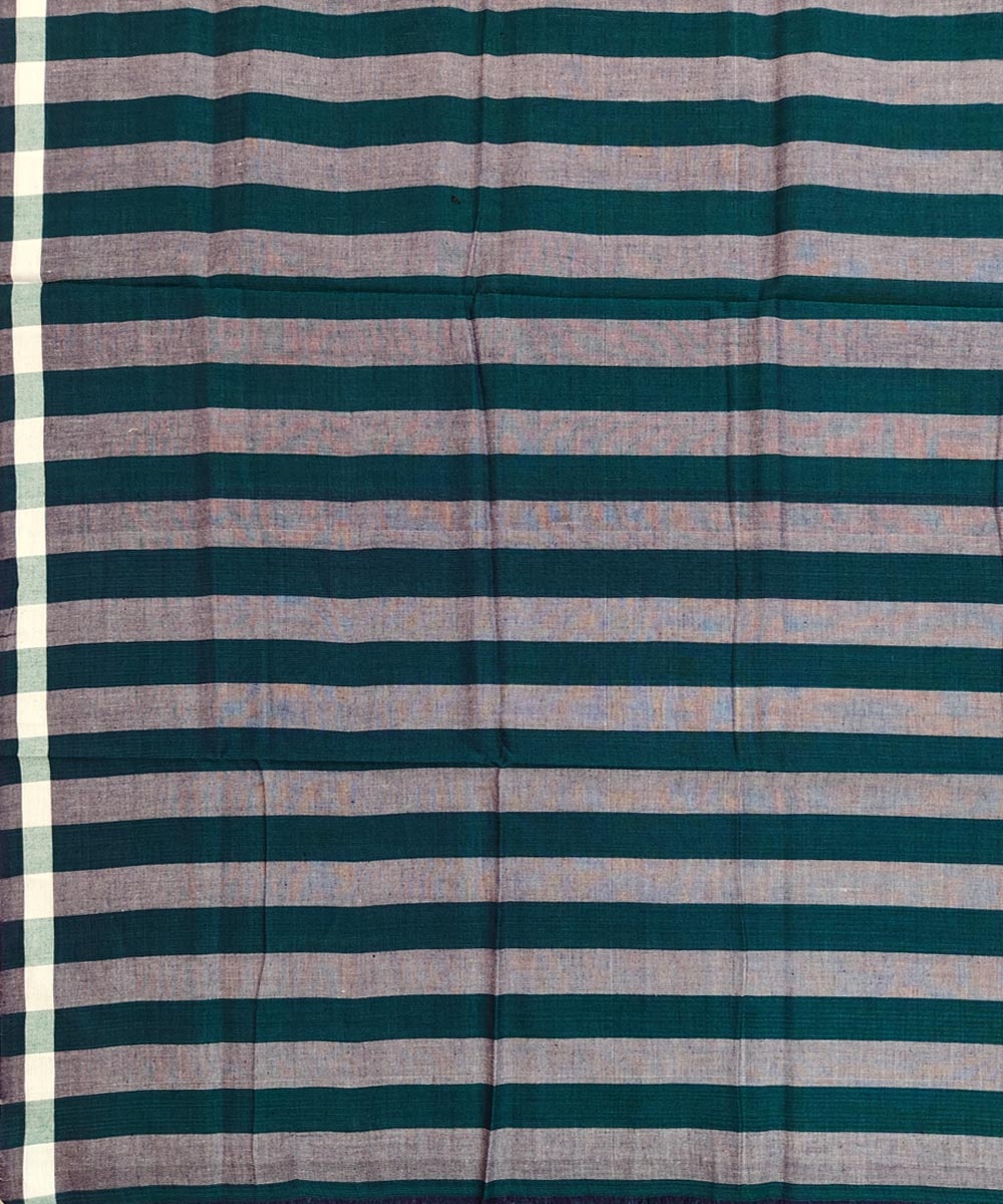 Green Sambalpuri Handwoven Cotton Lugi Image 4