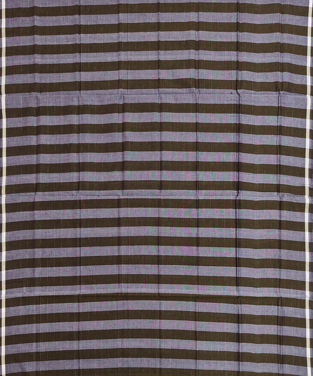 Olive Green Sambalpuri Handwoven Cotton Lungi Image 3