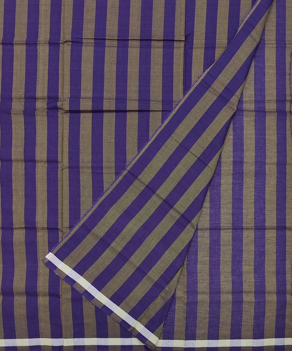 Violet Sambalpuri Handwoven Cotton Lugi Image 2