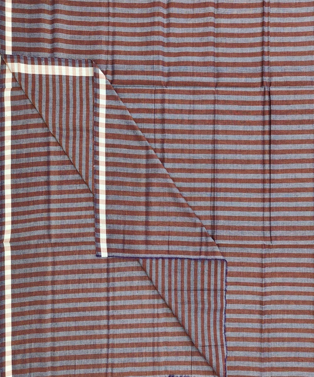 Brown Sambalpuri Handwoven Cotton Lugi SFCLUN1608