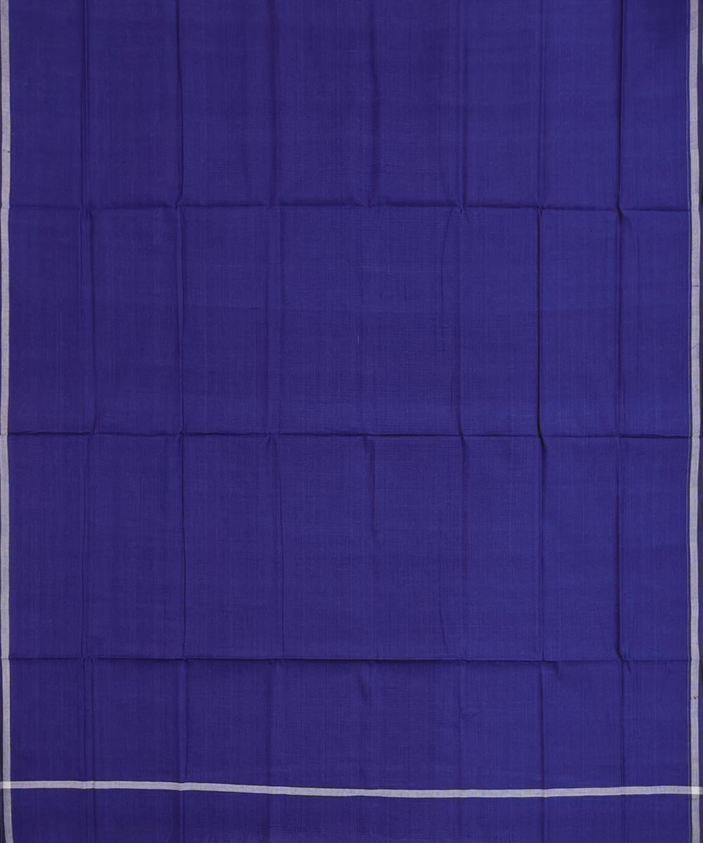 Blue Sambalpuri Handwoven Cotton Lugi Image 3