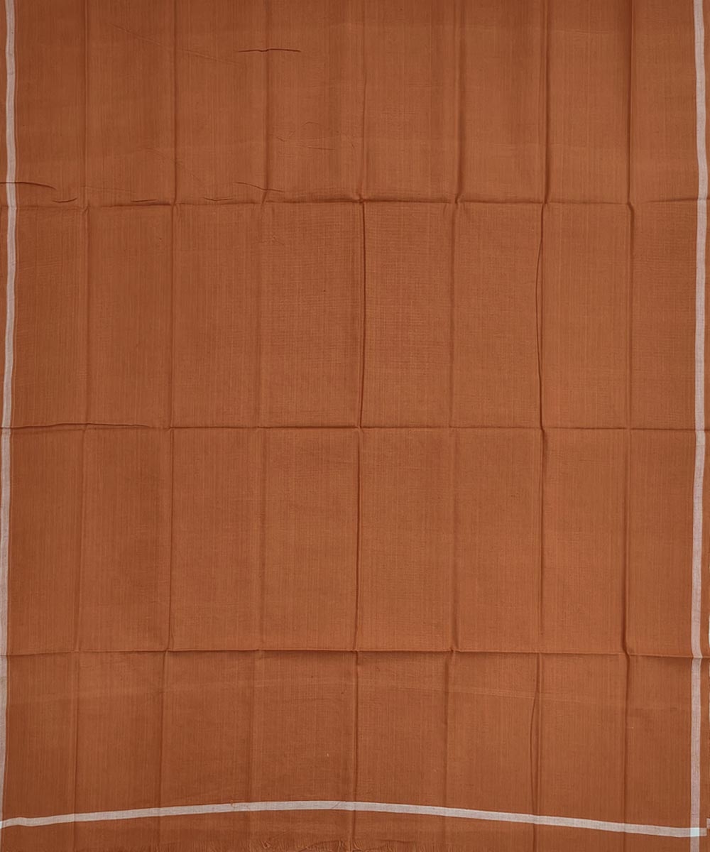 Brown Sambalpuri Handwoven Cotton Lugi Image 3