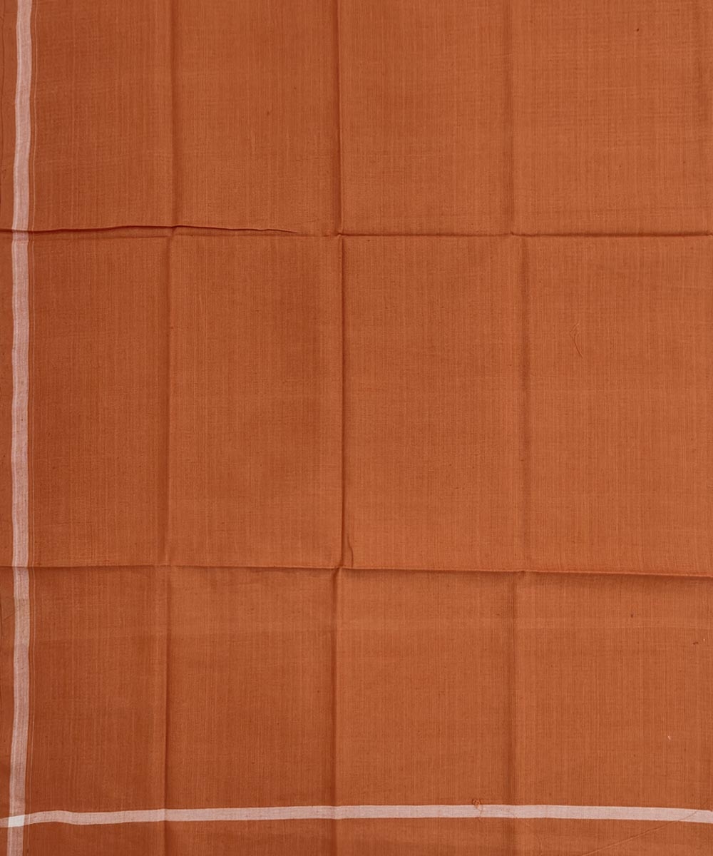 Brown Sambalpuri Handwoven Cotton Lugi Image 4