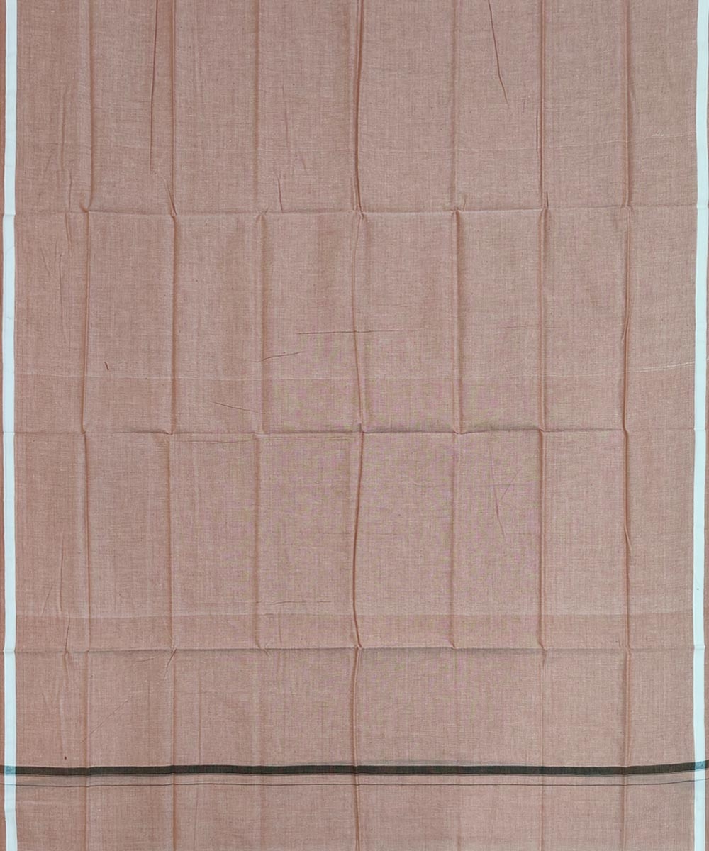 Beige Sambalpuri Handwoven Cotton Lugi Image 3