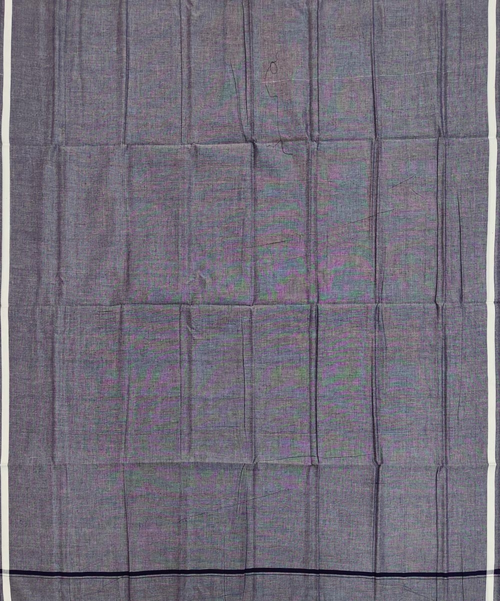 Gray Sambalpuri Handwoven Cotton Lugi Image 3