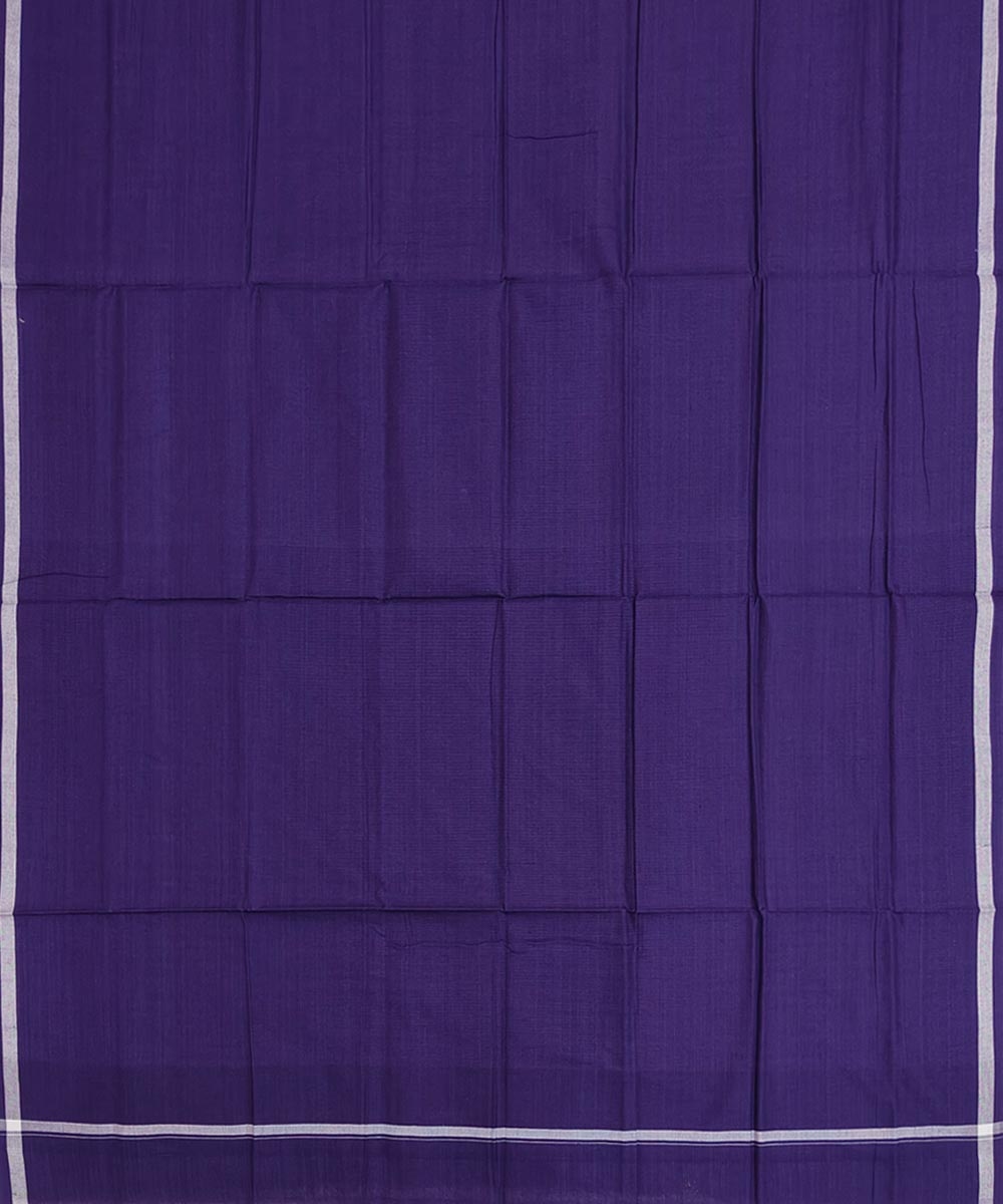 Violet Sambalpuri Handwoven Cotton Lugi Image 3