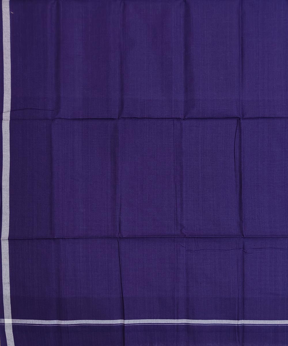 Violet Sambalpuri Handwoven Cotton Lugi Image 4