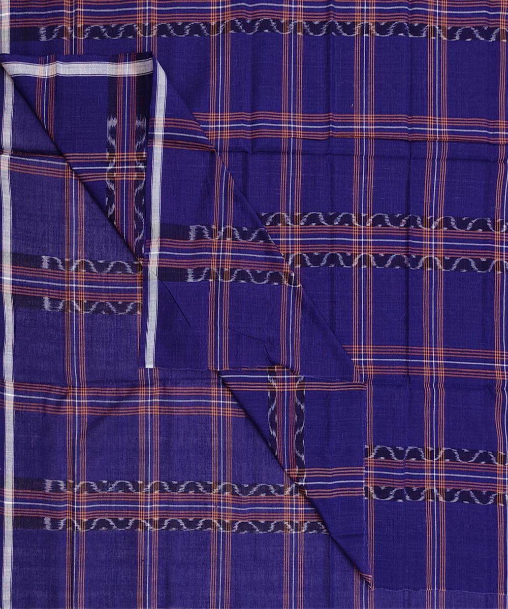 Violet Sambalpuri Handwoven Cotton Lugi Image 1