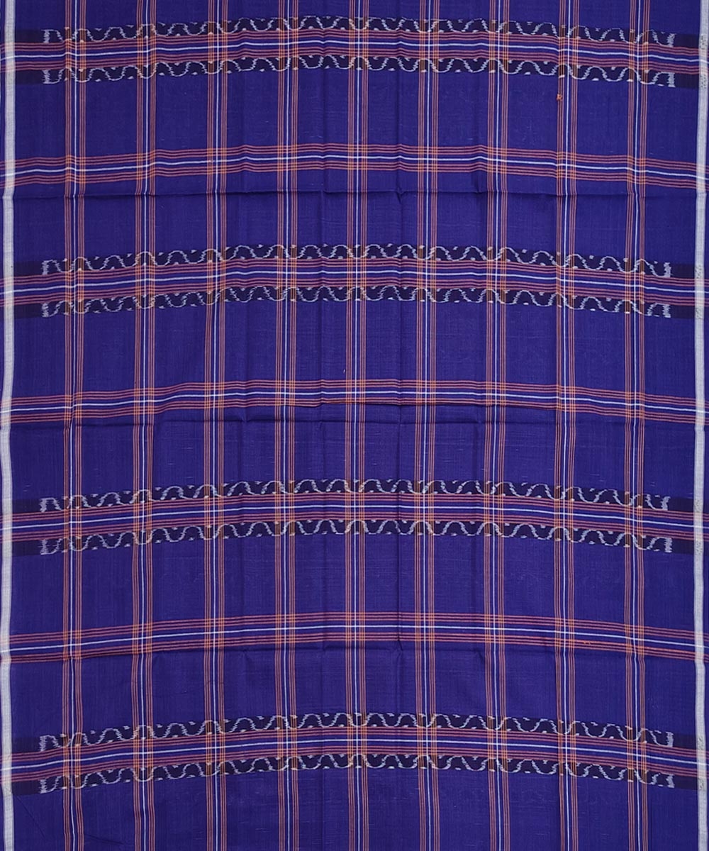 Violet Sambalpuri Handwoven Cotton Lugi Image 3