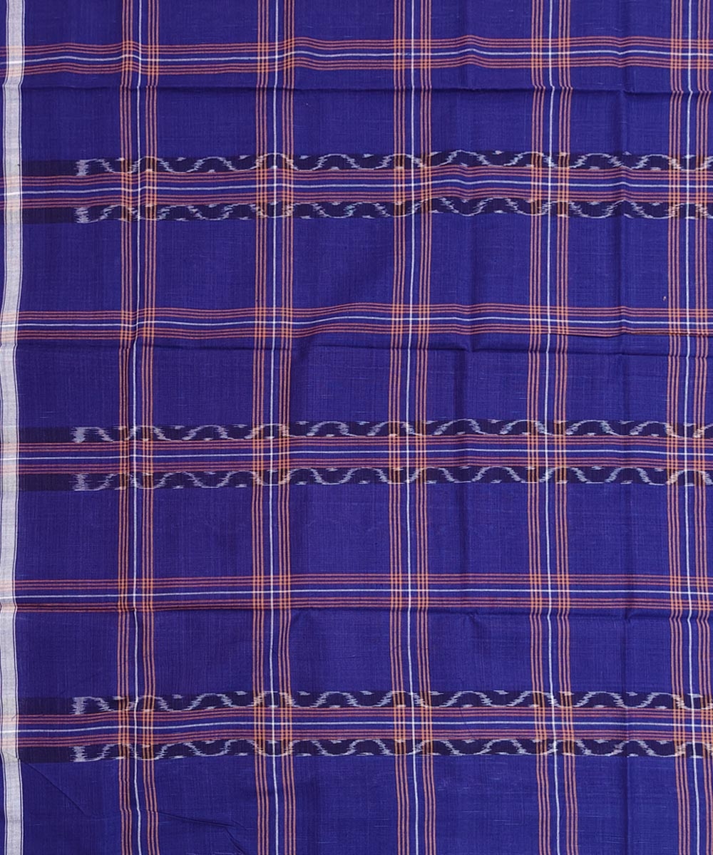 Violet Sambalpuri Handwoven Cotton Lugi Image 4