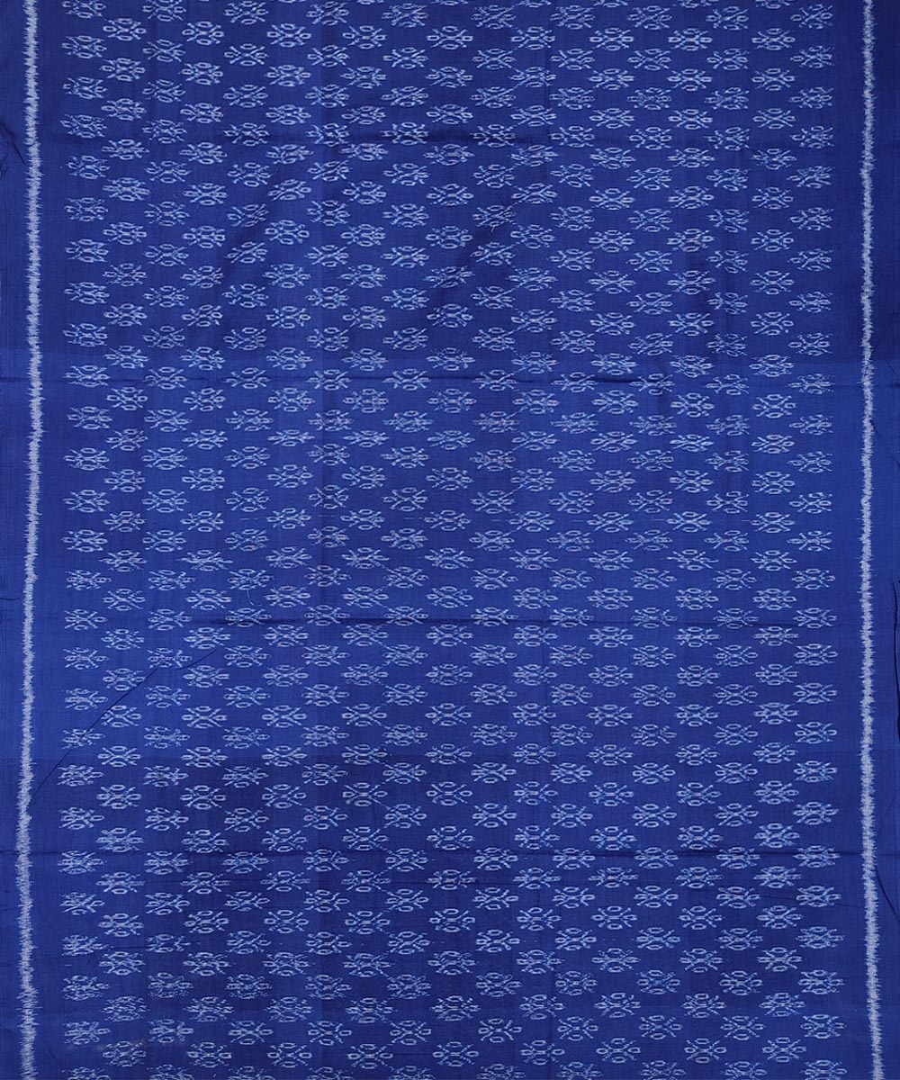 Blue Red Sambalpuri Handwoven Single Ikat Suit Set Image 3