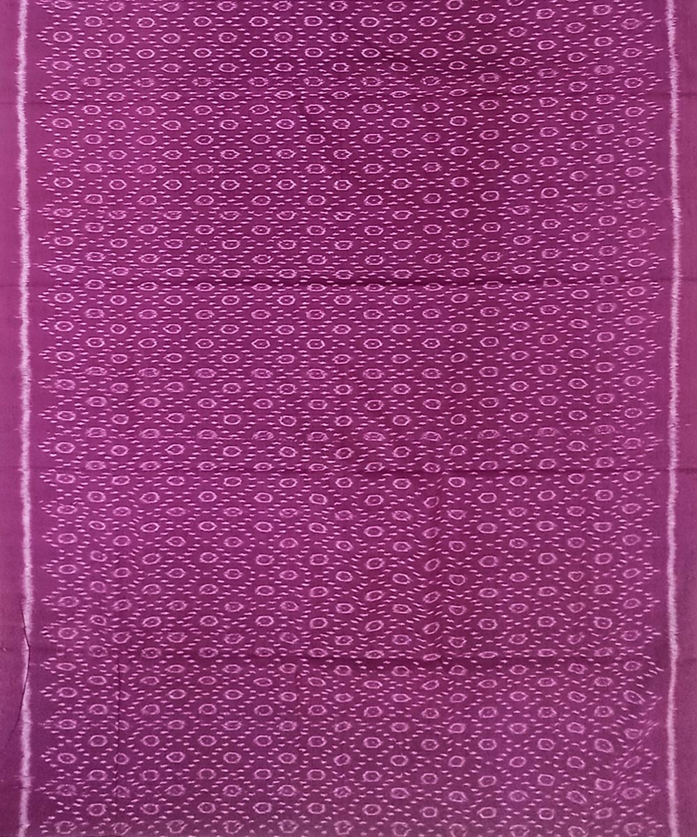 Purple Black Sambalpuri Handwoven Single Ikat Suit Set Image 3