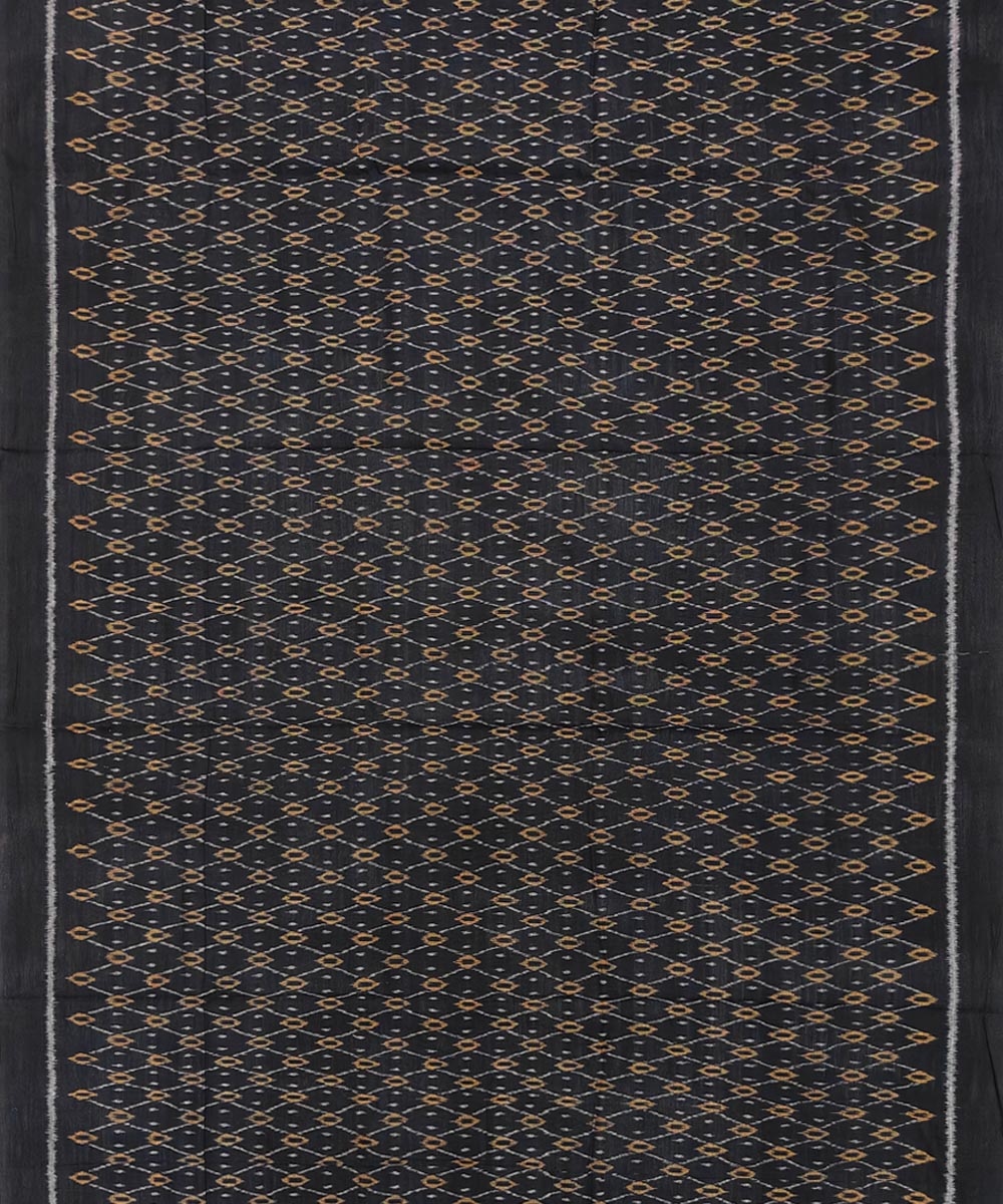 Black Red Sambalpuri Handwoven Single Ikat Suit Set Image 3