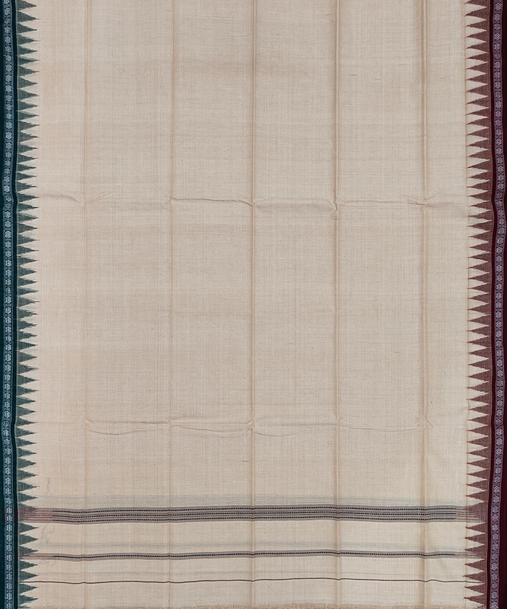 Beige Sambalpuri Handwoven Cotton Gamuchha Image 3