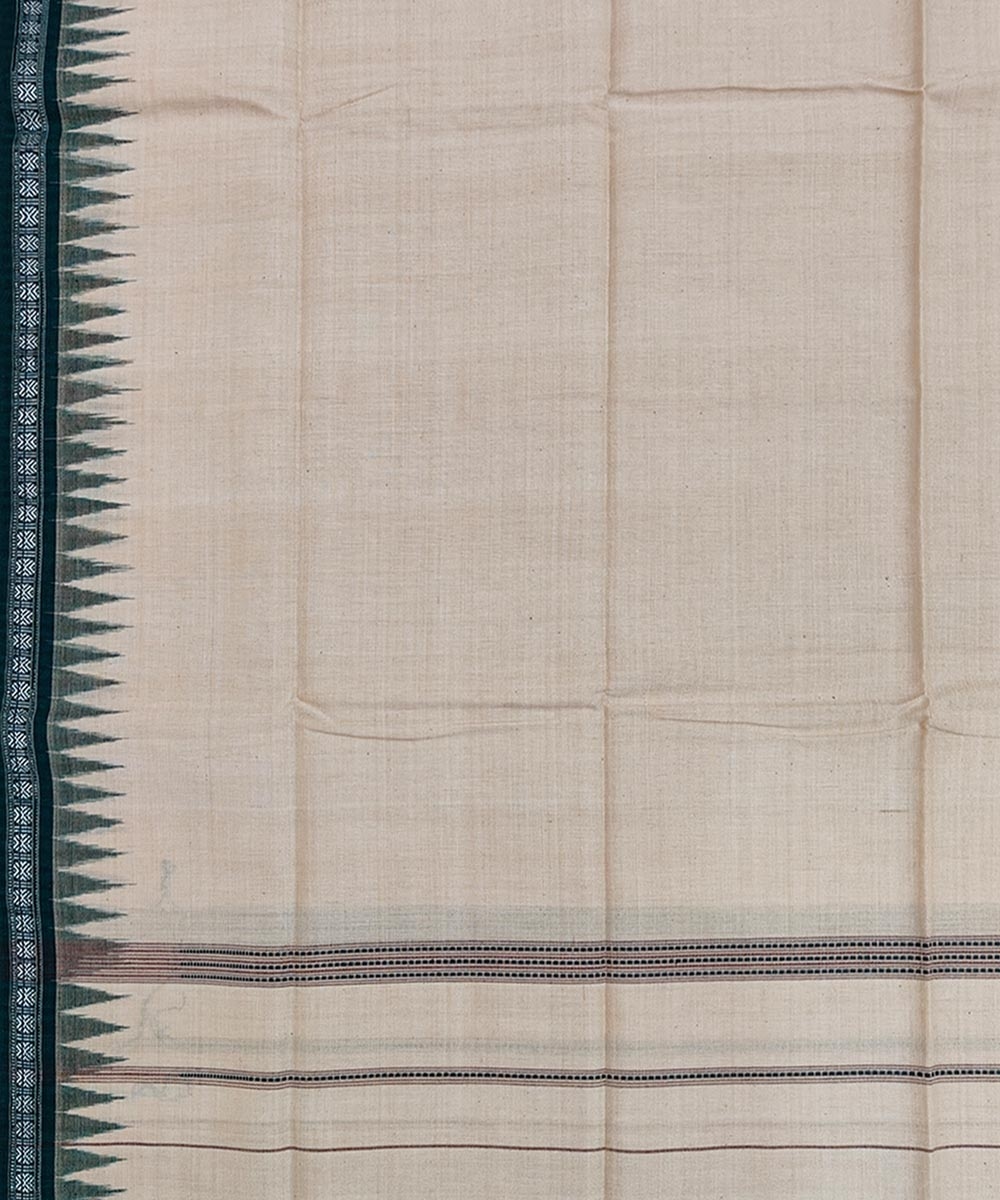 Beige Sambalpuri Handwoven Cotton Gamuchha Image 4