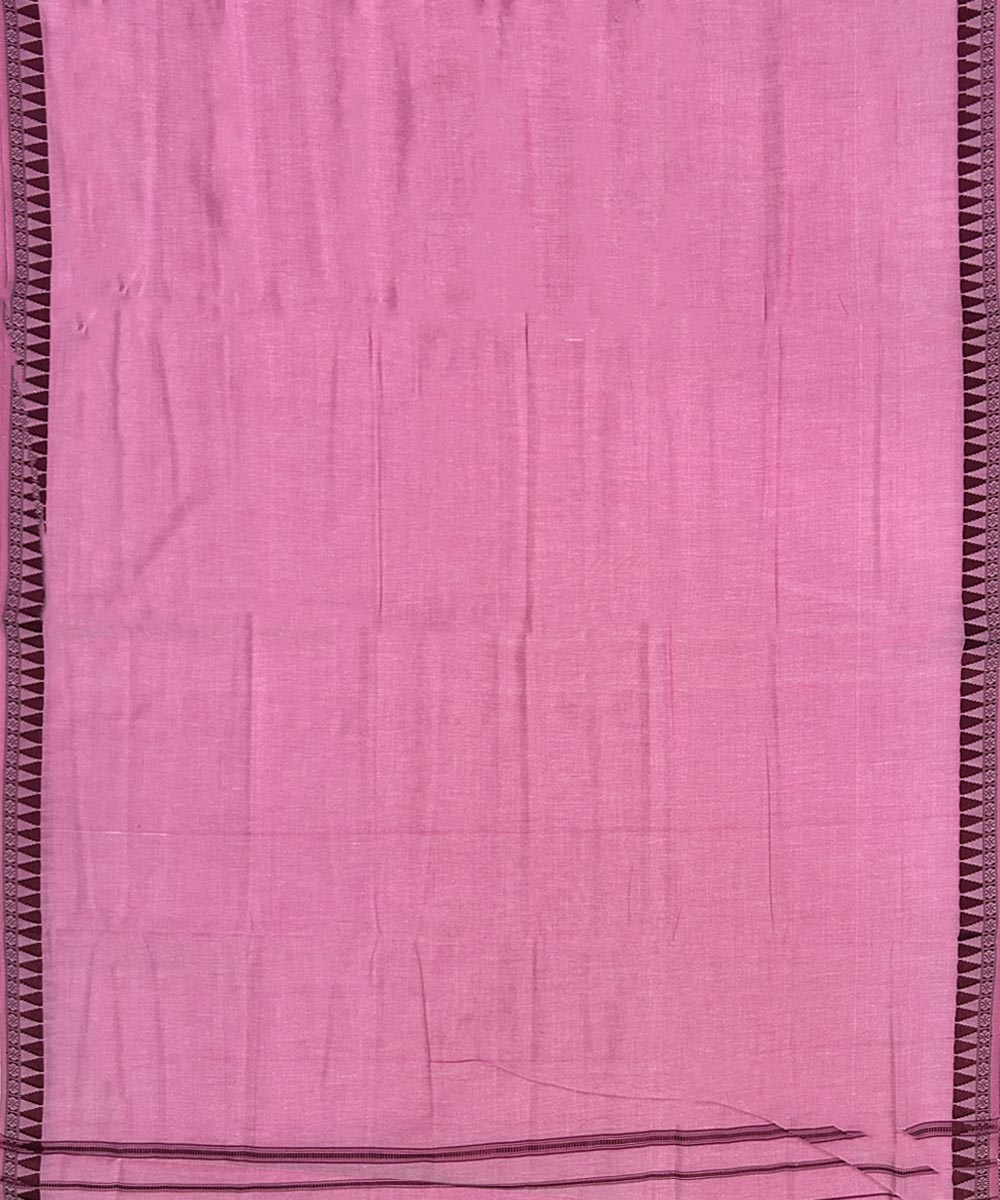 Pink Sambalpuri Handwoven Ikat Cotton Joda Image 3