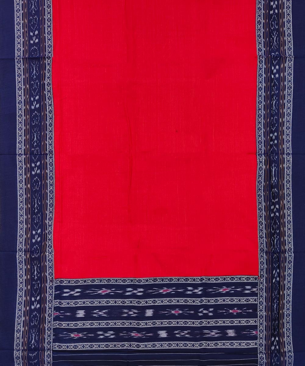 Blue Maroon Sambalpuri Handwoven Single Ikat Suit Image 4