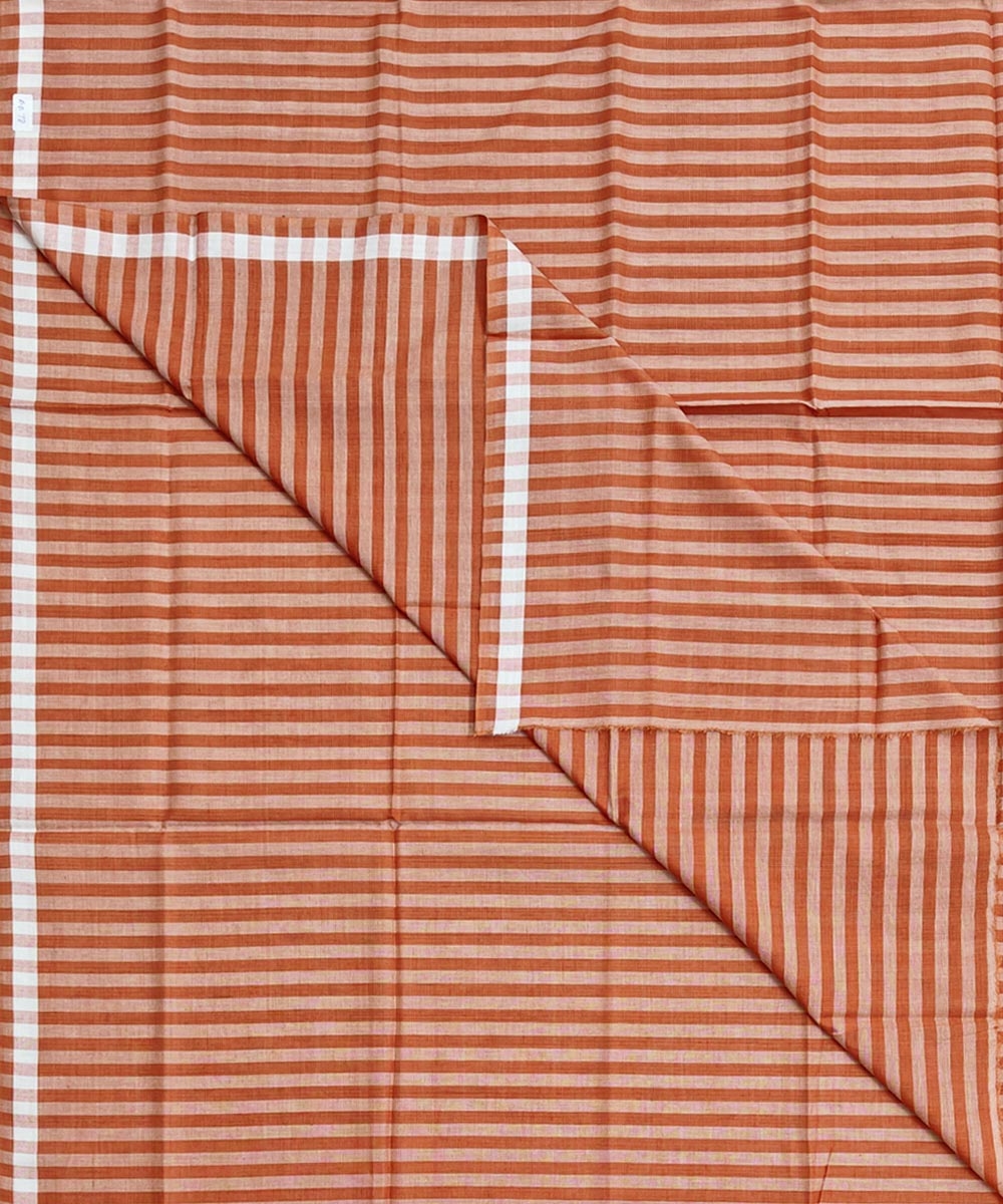 Brown Sambalpuri Handwoven Cotton Lugi Image 1