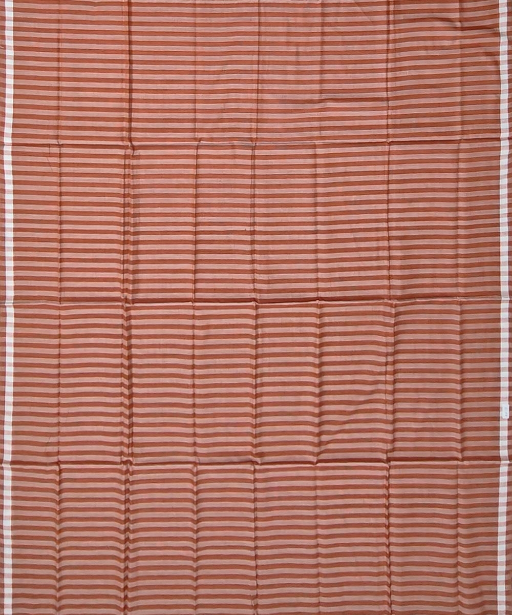 Brown Sambalpuri Handwoven Cotton Lugi Image 3