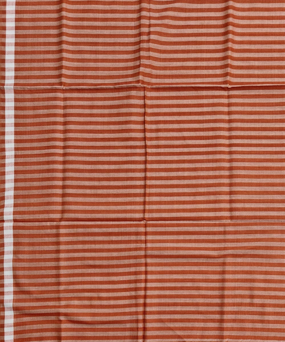 Brown Sambalpuri Handwoven Cotton Lugi Image 4