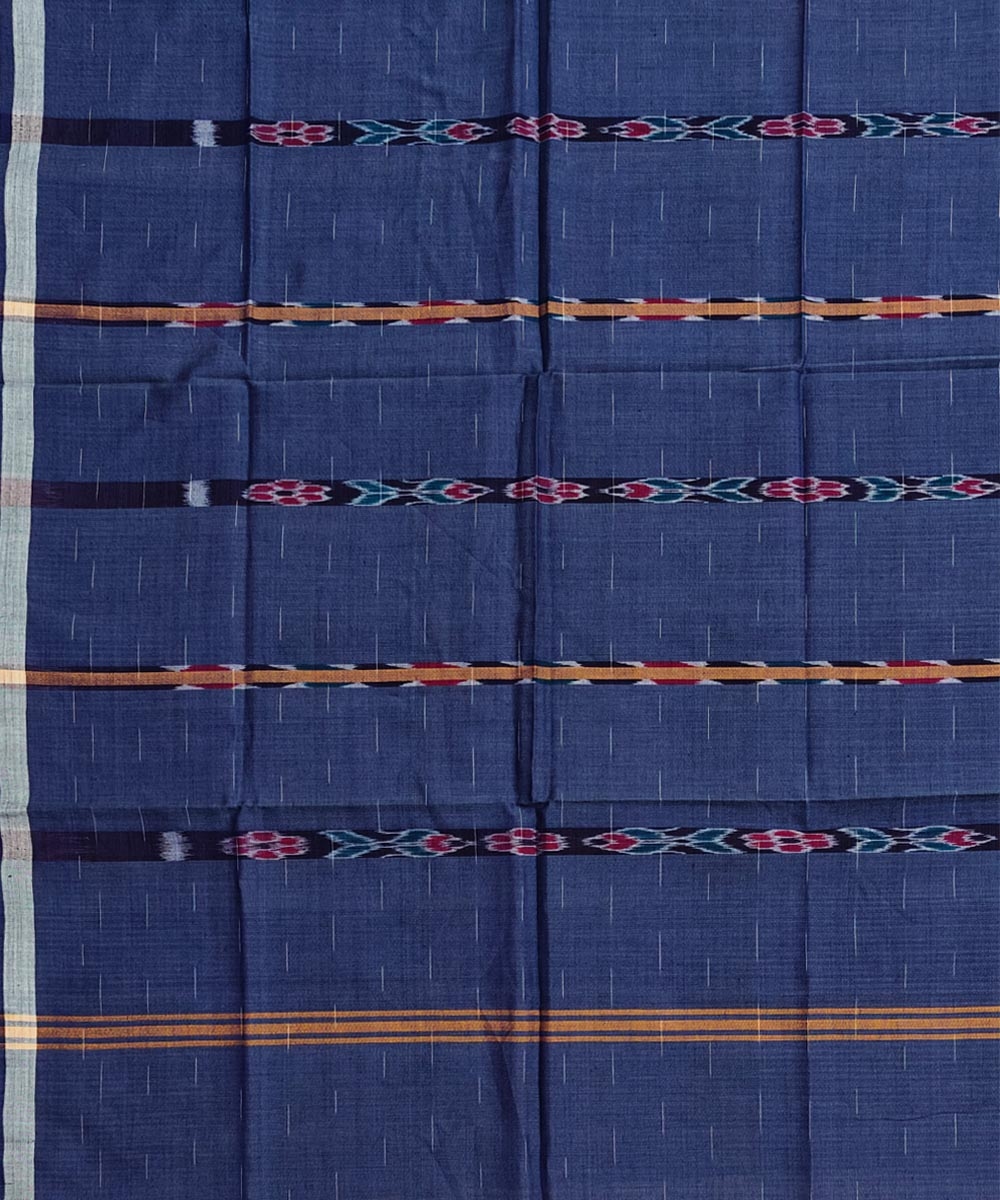 Gray Sambalpuri Handwoven Cotton Lugi Image 4