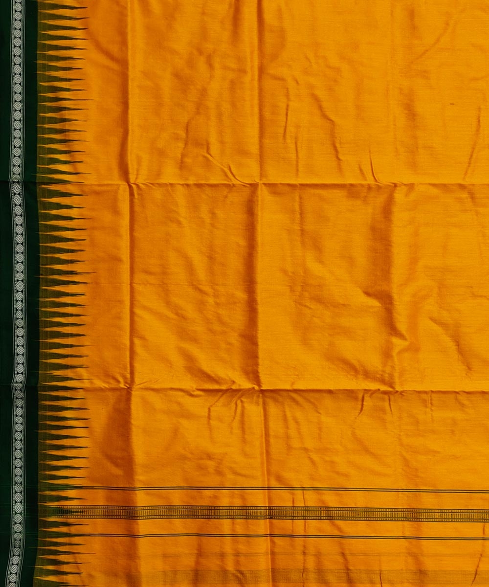 Yellow Green Sambalpuri Handwoven Silk Joda Image 5