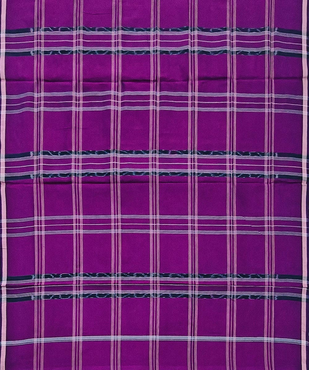 Purple Sambalpuri Handwoven Cotton Lungi Image 3