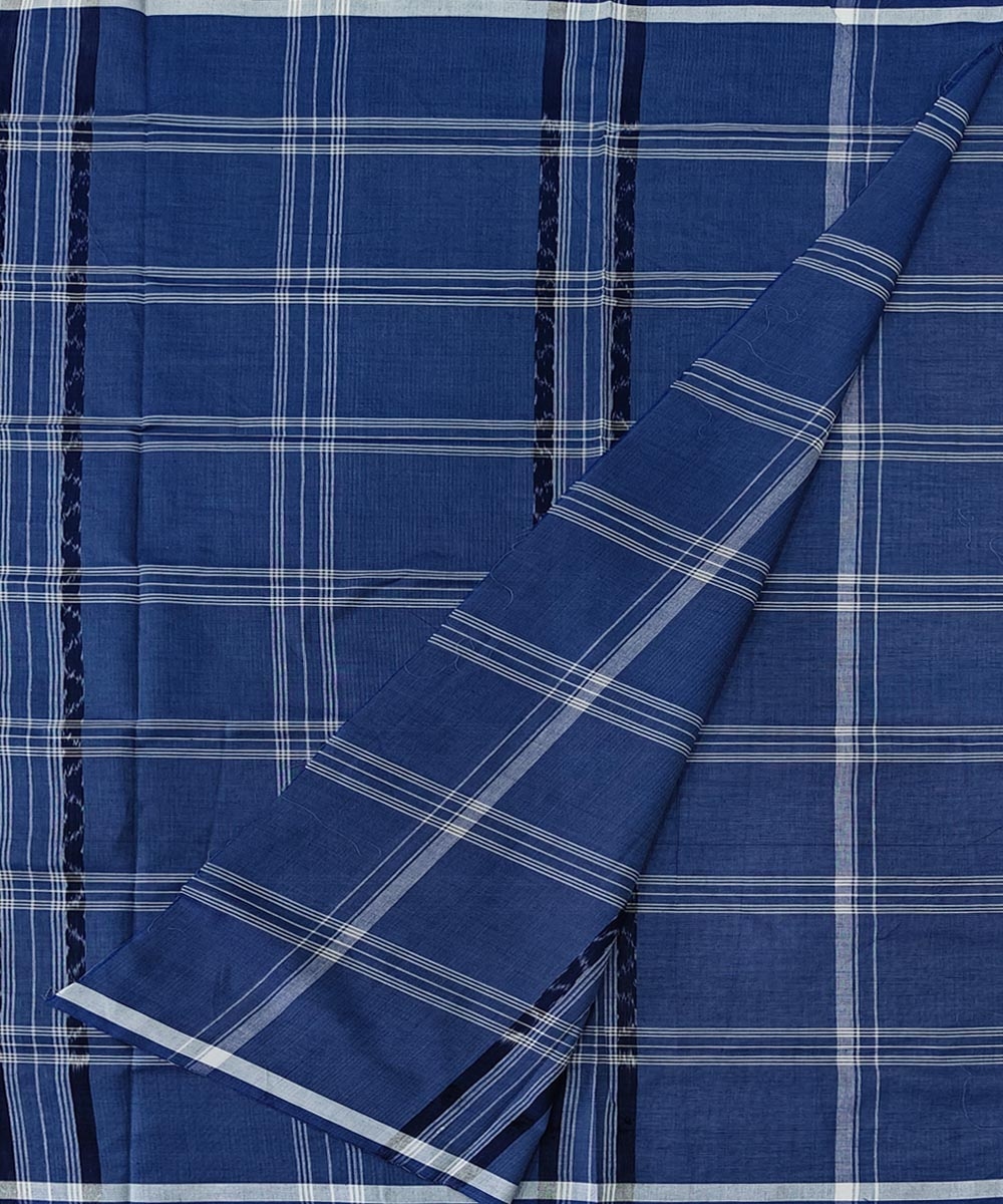 Gray Sambalpuri Handwoven Cotton Lungi Image 2