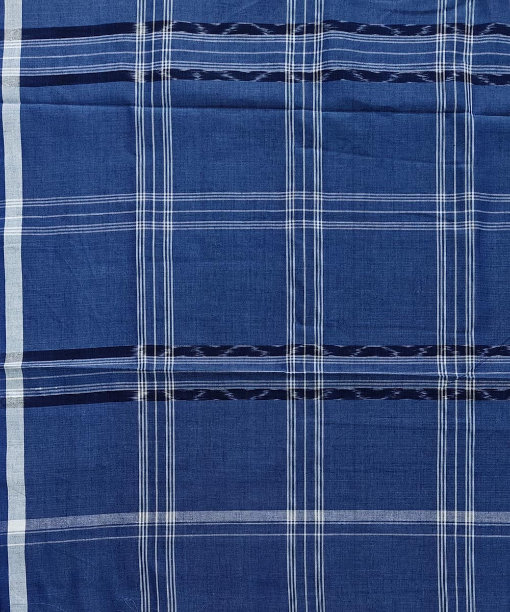 Gray Sambalpuri Handwoven Cotton Lungi Image 4